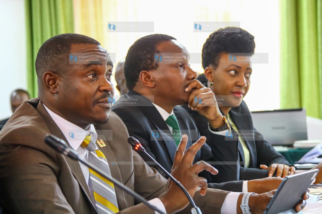 UDA Secretary-General Cleophas Malala, Ford Kenya Secretary-General John Chikati, and Nominated Senator Tabitha Mutinda