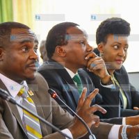 UDA Secretary-General Cleophas Malala, Ford Kenya Secretary-General John Chikati, and Nominated Senator Tabitha Mutinda
