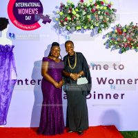 Nation Media Group (NMG) board member Prof. Nancy Booker (left) and National Security Advisor to the President of Kenya Amb. Dr. Monica Juma