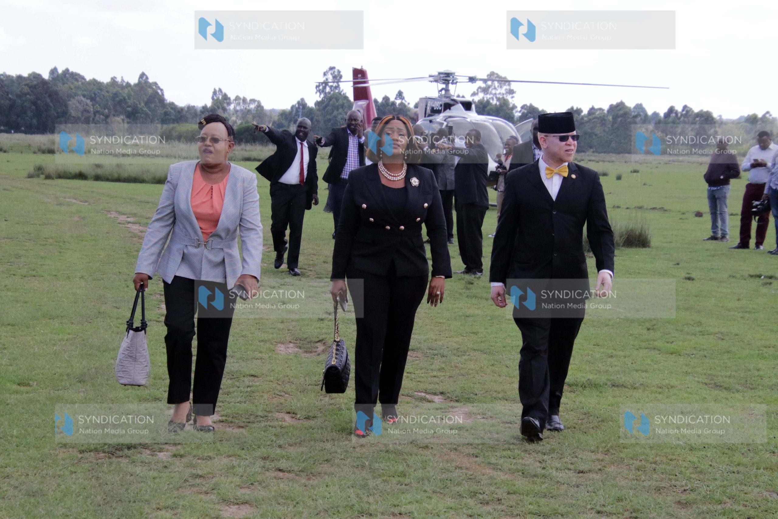 Nyandarua Woman Representative Faith Gitau, Laikipia Woman Representative Cate Waruguru, and Nominated Senator Isaac Mwaura