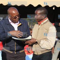 Lands PS Nicholas Muraguri and ICT CS Joe Mucheru