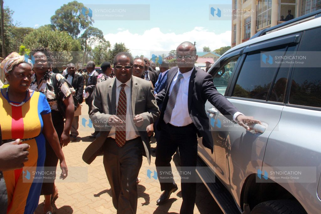 Embu County Governor Martin Wambora leaves the Court of Appeal