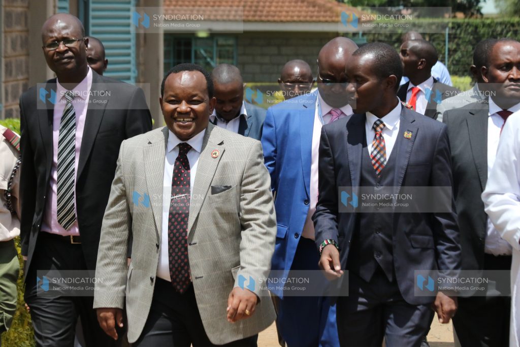 ICT CS Joe Mucheru and Nyeri Town MP Ngunjiri Wambugu