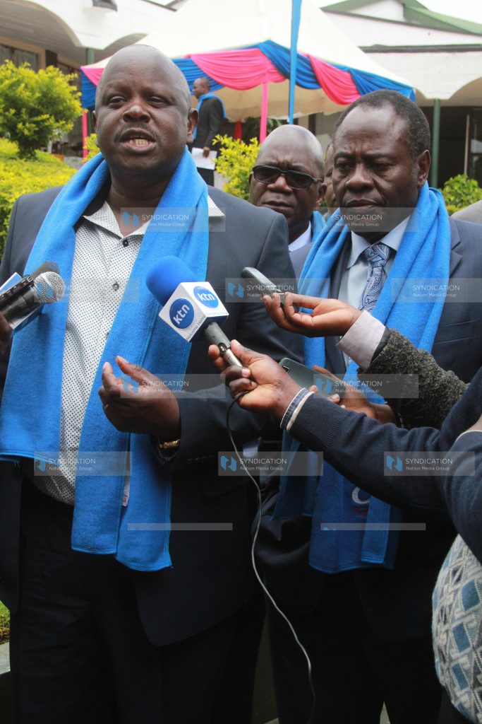 Bomet Governor Isaac Ruto and his Nyeri counterpart Nderitu Gachagua