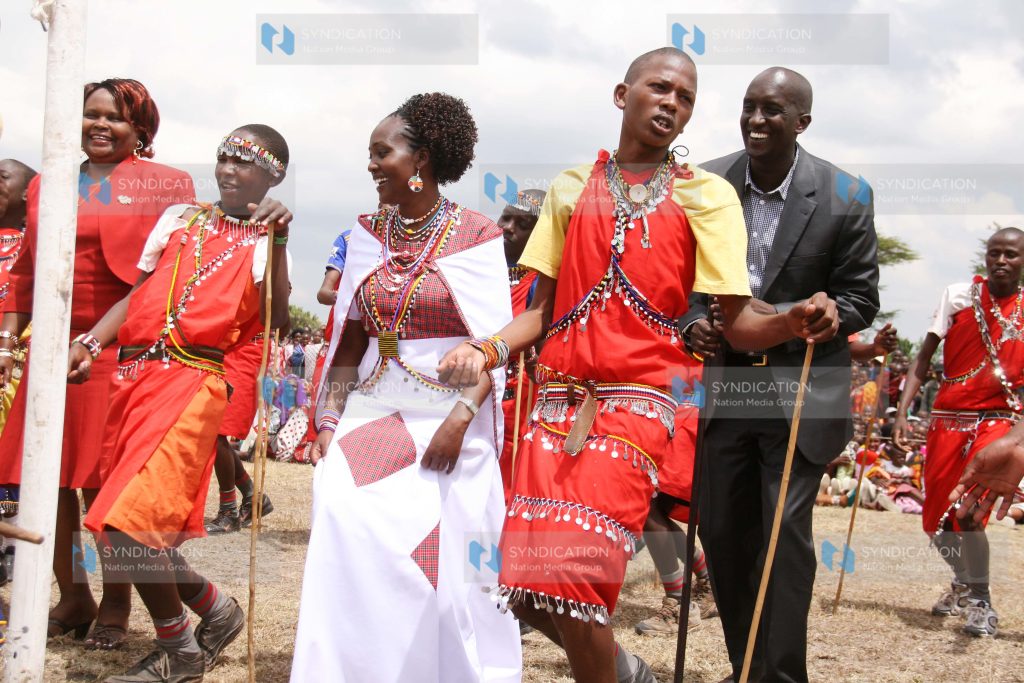 Narok Woman Representative Roselinda Soipan Tuya and Narok West MP Patrick Ole Ntutu