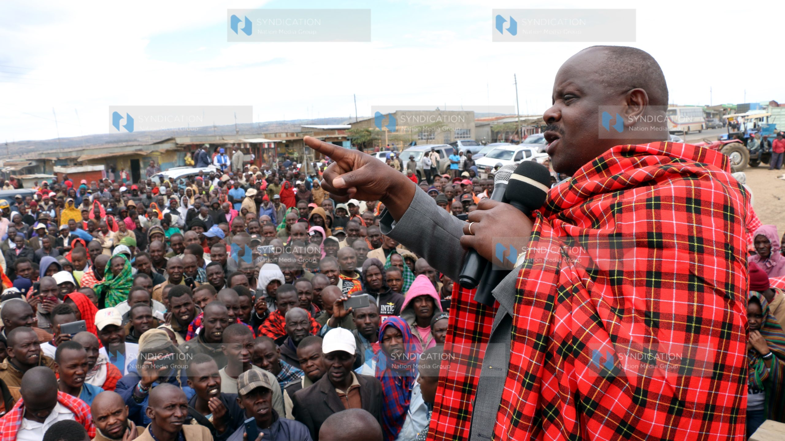 Bomet Governor Isaac Ruto addresses his supporters