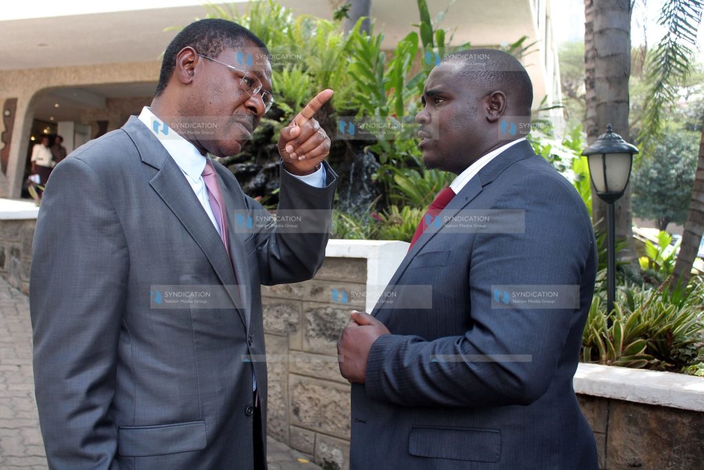Moses Wetangula and Kakamega Senator Cleophas Malala