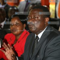 ODM party deputy leader Musalia Mudavadi and member Margaret Wanjiru