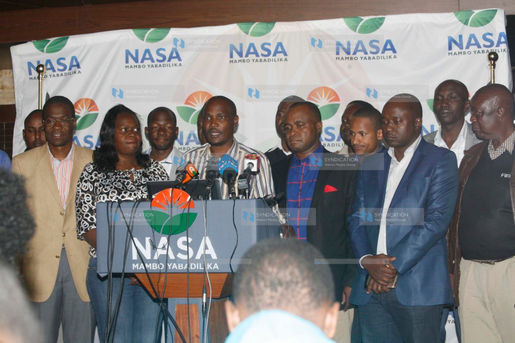 John Mbadi leading ODM Parliamentarians