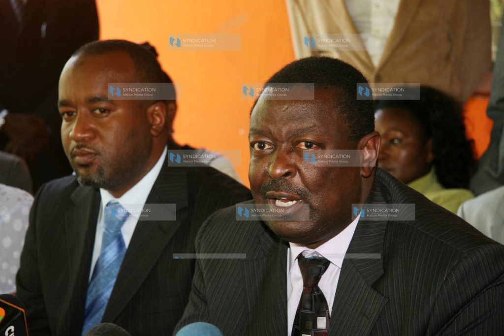 Members of the ODM party, led by Deputy Prime Minister Musalia Mudavadi with Hassan Joho