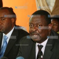 Members of the ODM party, led by Deputy Prime Minister Musalia Mudavadi with Hassan Joho