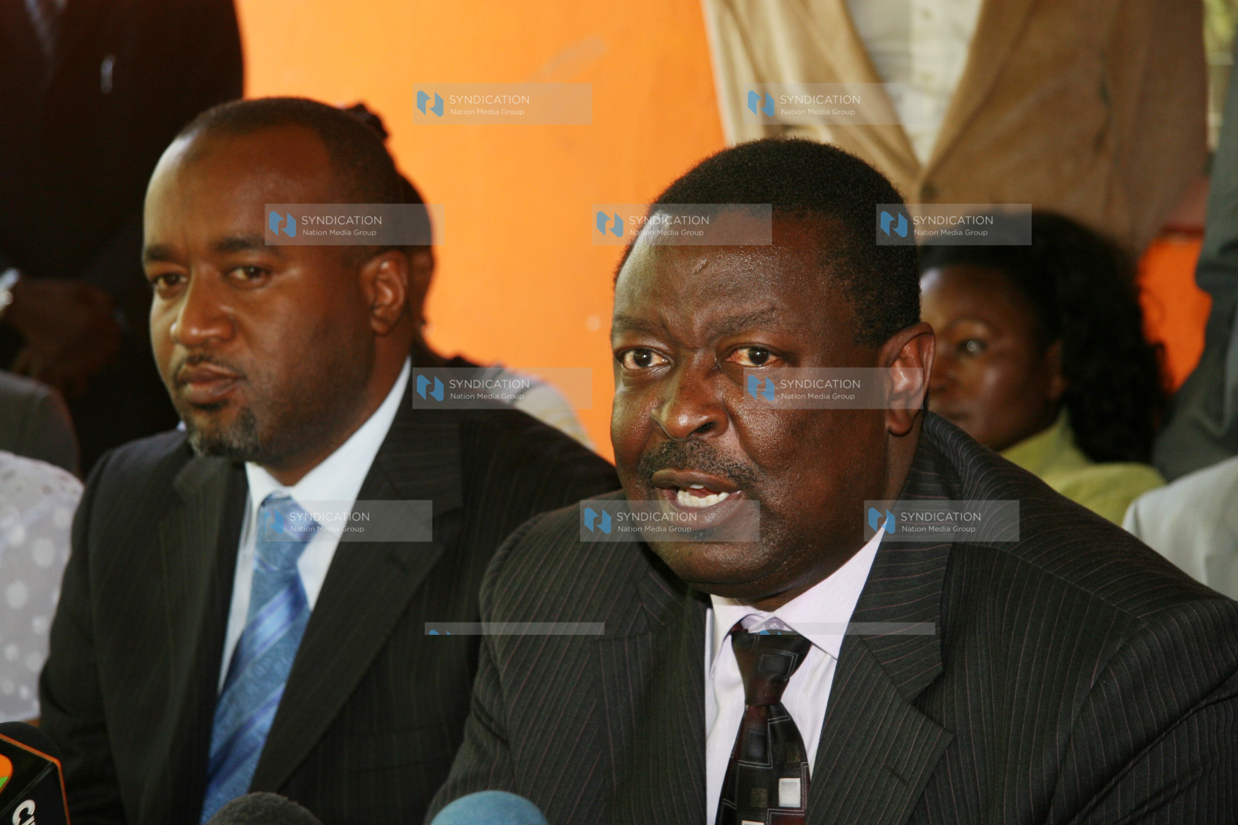 Members of the ODM party, led by Deputy Prime Minister Musalia Mudavadi with Hassan Joho