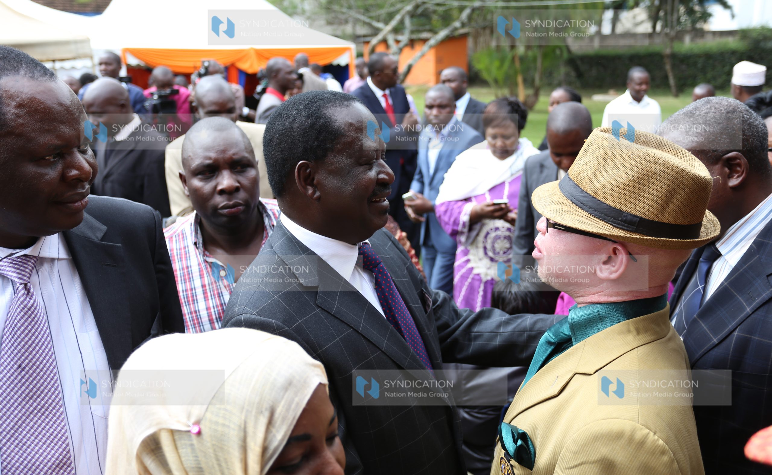 ODM party leader Raila Odinga meets Nominated MP Isaac Mwaura