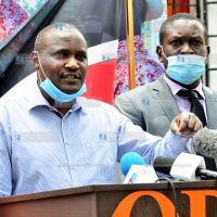 Orange Democratic Movement (ODM) National Chairman Hon. John Mbadi and ODM Secretary General Edwin Sifuna