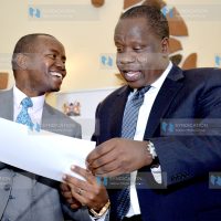 ICT CS Joe Mucheru and his Education counterpart Fred Matiang’i