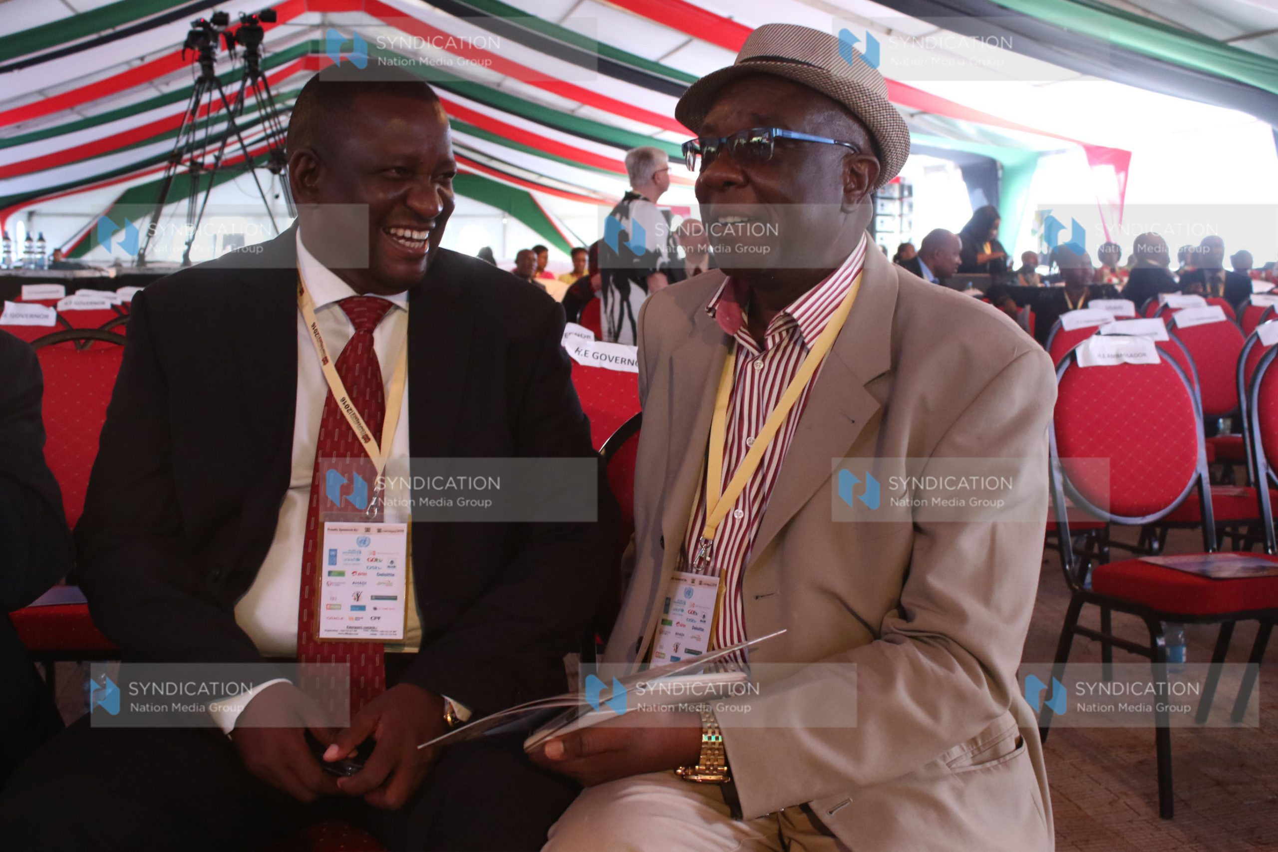 Kwale Governor and Council of Governors Vice Chairman Salim Mvurya and his Vihiga Counterpart Moses Akaranga