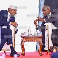 Council of Governors Chairperson Ahmed Abdullahi and Cabinet Secretary for the National Treasury and Economic Planning, John Ng'ongo Mbadi