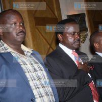 Council of Governors Chairman Isaac Ruto, former Vice President Kalonzo Musyoka and LSK Chairman Eric Mutua