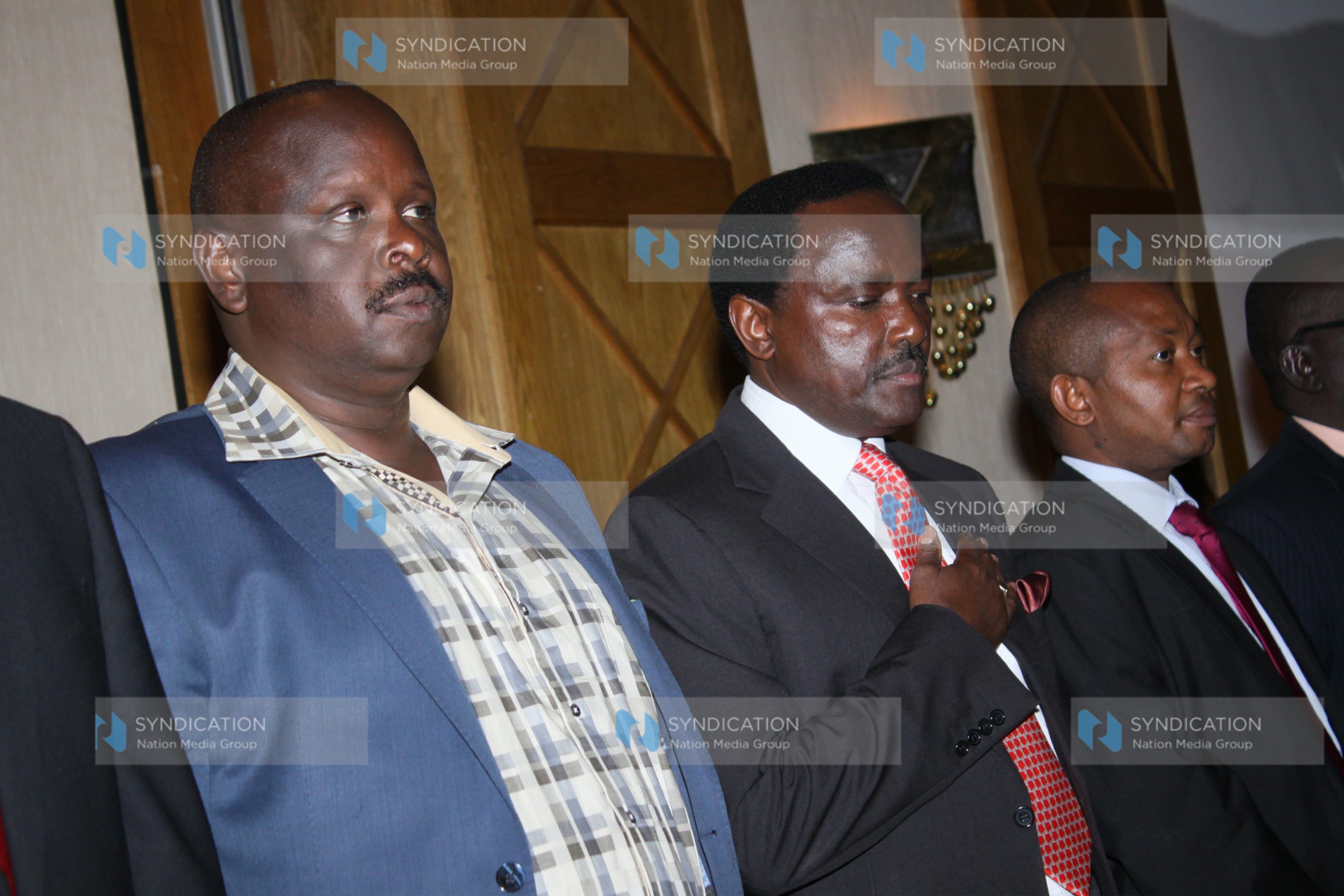 Council of Governors Chairman Isaac Ruto, former Vice President Kalonzo Musyoka and LSK Chairman Eric Mutua