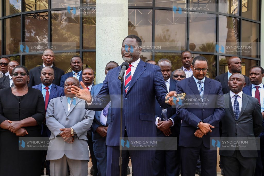 Public Service, human capital development and special programmes Cabinet Secretary Geoffrey Kiringa Ruku