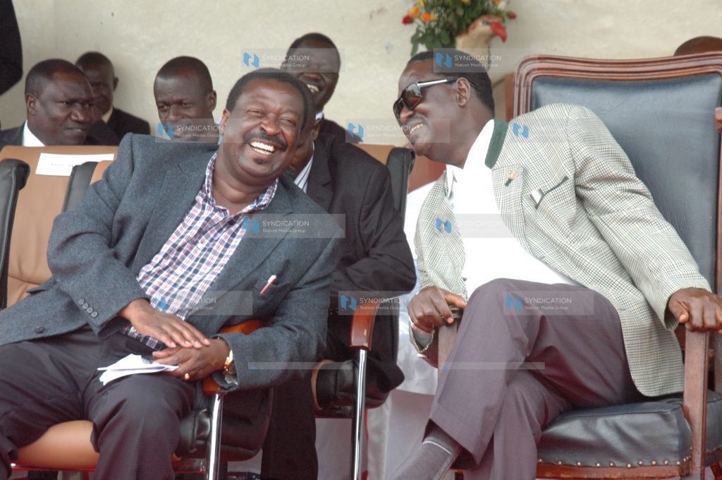 Prime Minister Raila Odinga and his Deputy Musalia Mudavadi