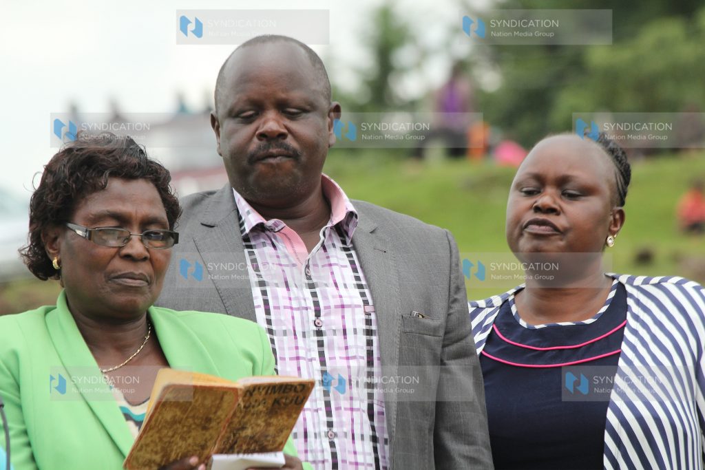 Bomet Governor Isaac Ruto, his cousin Irene Korgoren and his sister Anne Chebochok