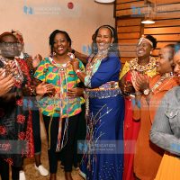 Women leaders and businesswomen from the larger Maasai community