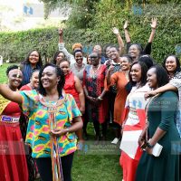 Women leaders and businesswomen from the larger Maasai community