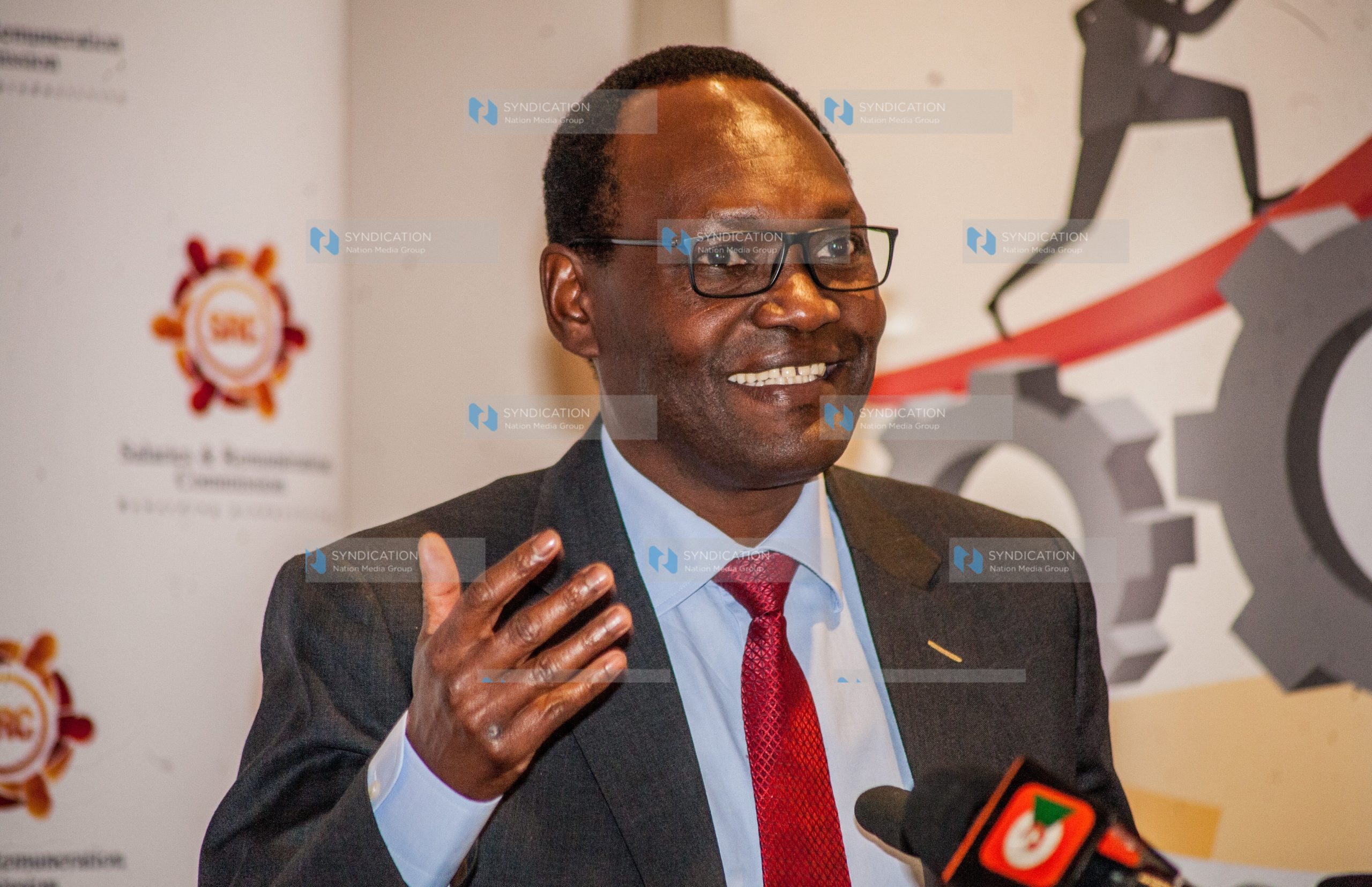 Chris Kiptoo, Principal Secretary, National Treasury addresses journalists