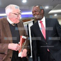 The National Treasury and Economic Planning Cabinet Secretary Prof. Njuguna Ndung'u with Economist Terry Ryan