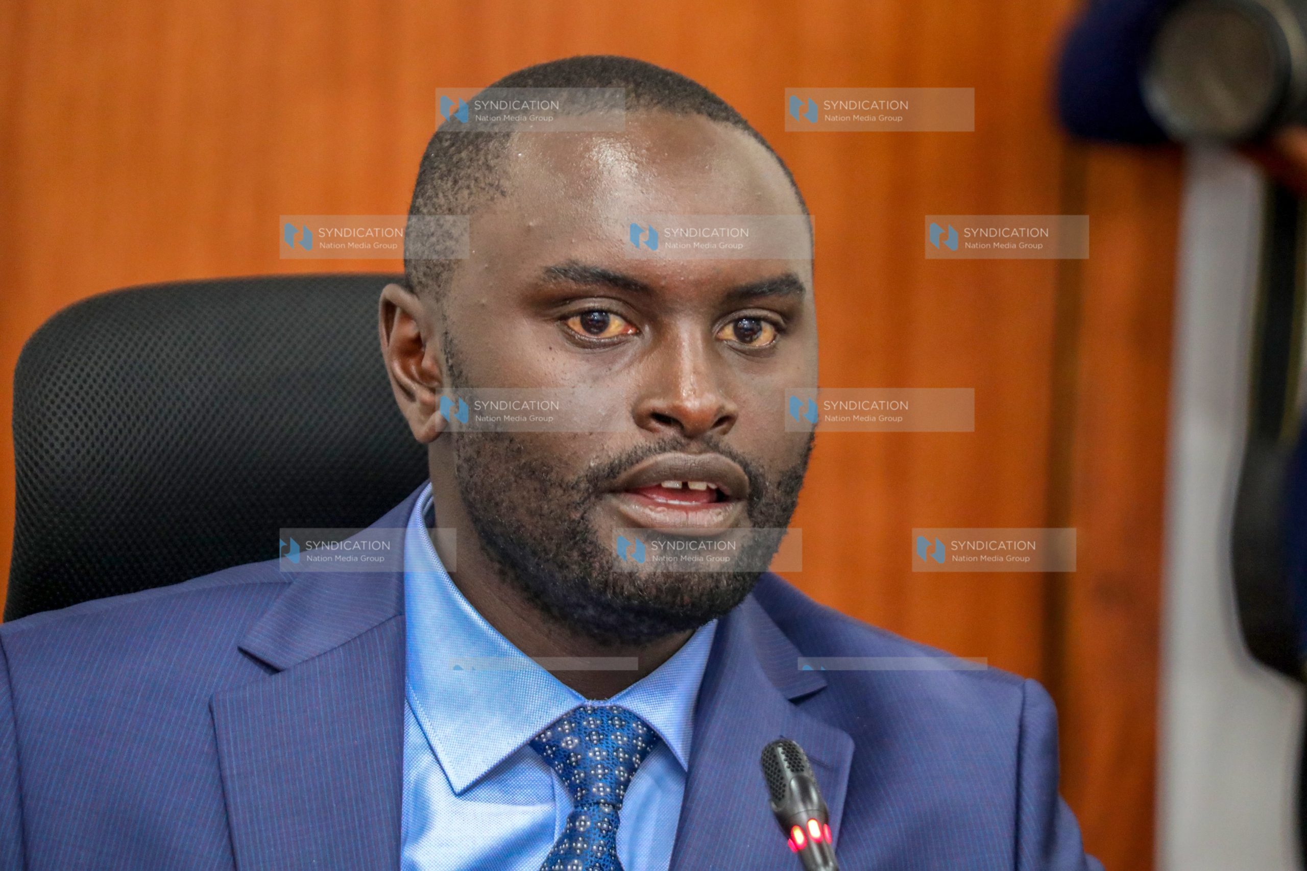 Nyandarua Senator John Methu, a member of the Senate Committee