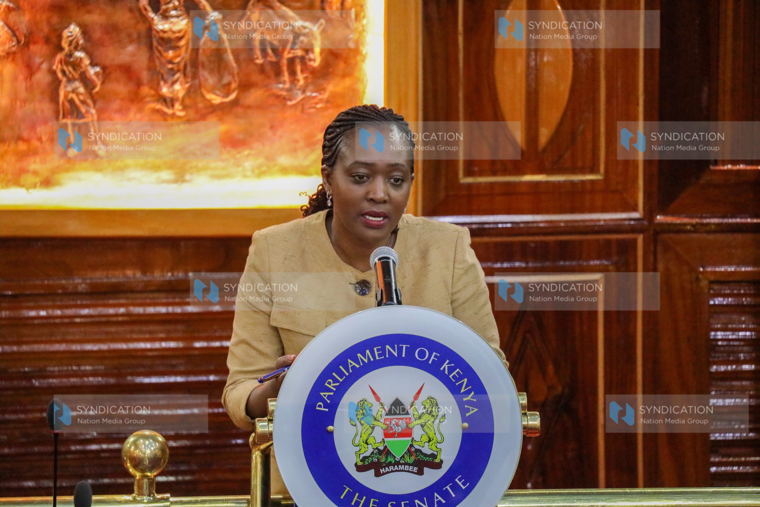 Cabinet Secretary for the Ministry of Environment, Climate Change and Forestry Soipan Tuya