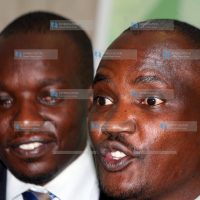 ODM National Chairman John Mbadi and Dagoretti North MP Simba Arati