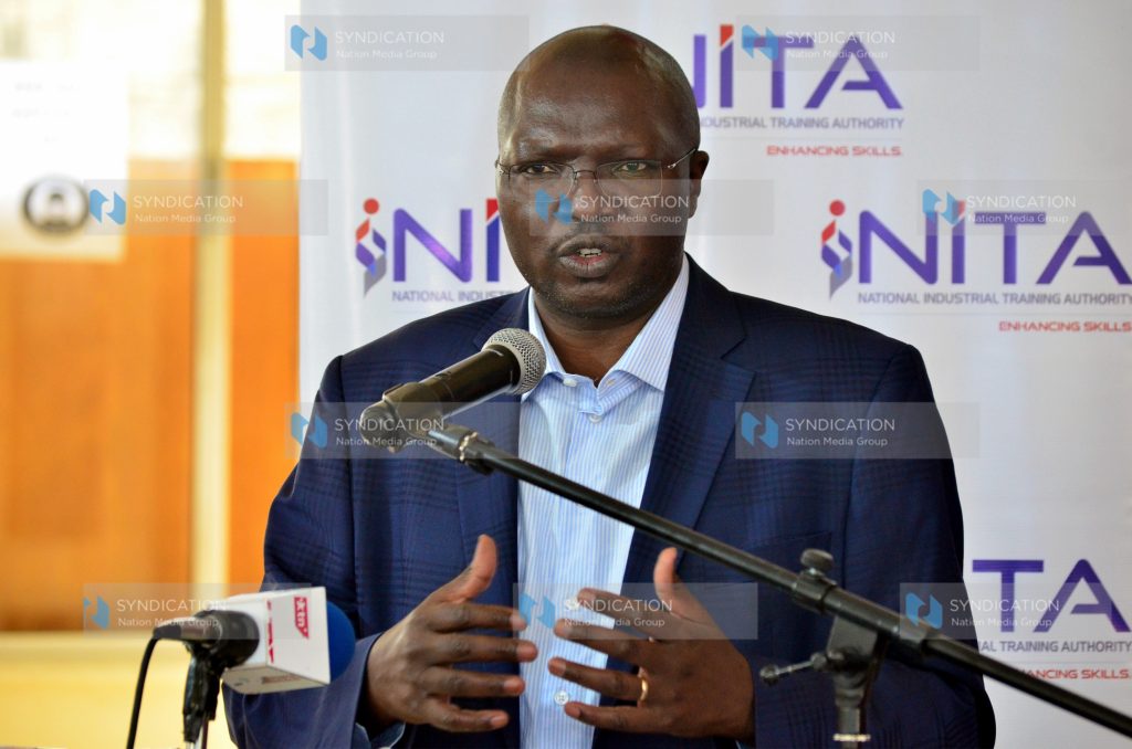 Ministry of Labour and Social Protection Cabinet Secretary Hon. Simon Chelugui