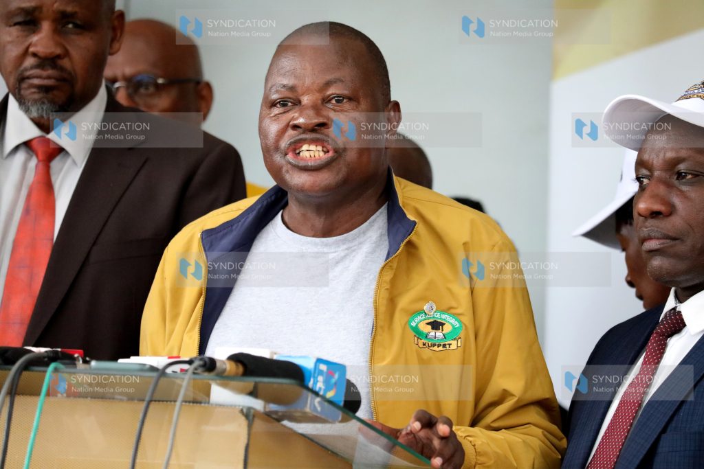 KUPPET Secretary General Akelo Misori