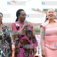 Health PS Mary Muthoni, CS for Environment, Climate Change and Forestry Roselinda Soipan Tuya, and businesswoman Rossie Wanja