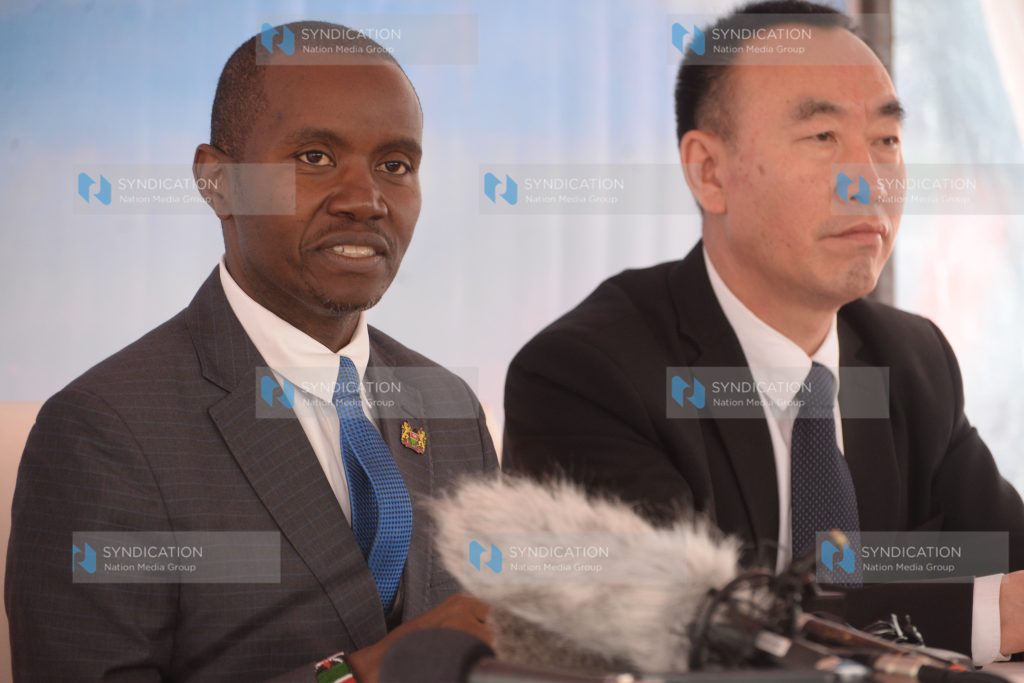 Cabinet Secretary for ICT Joe Mucheru and StarTimes Kenya CEO David Zhang