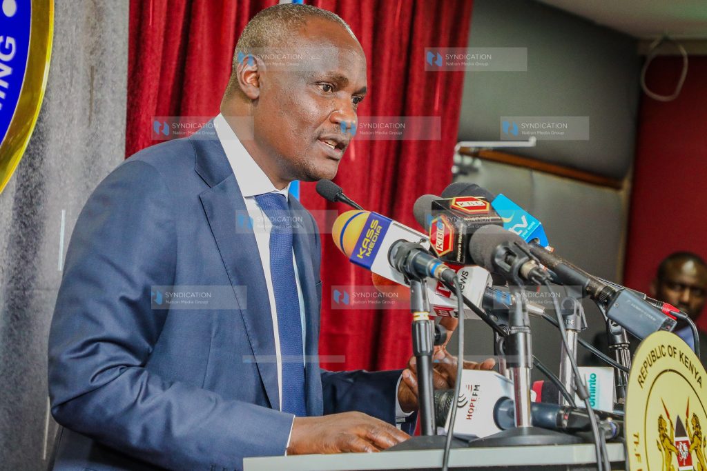 National Treasury and Economic Planning Cabinet Secretary John Mbadi