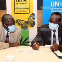 KENSJA President Duncan Mboya with Principal Secretary Ministry of Environment & Forestry Dr. Chris Kiptoo