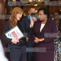 USAID Administrator Samantha Power and Kenya’s CS for Ministry of Public Service and Gender Margaret Kobia