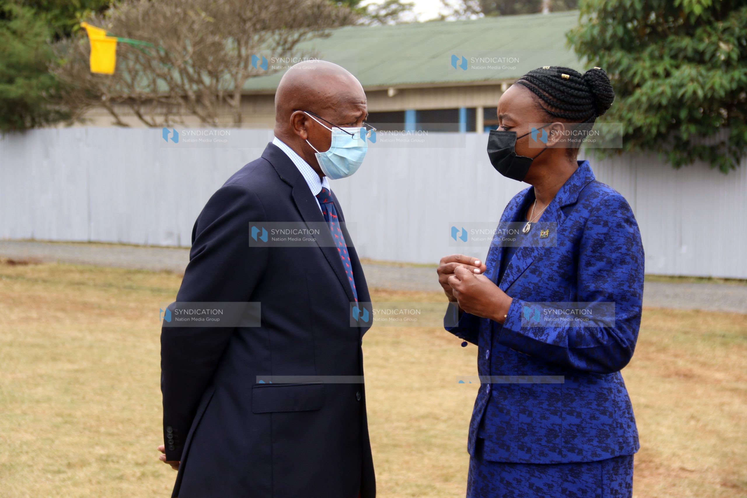 Attorney General Paul Kihara Kariuki with Defense CS Monica Juma