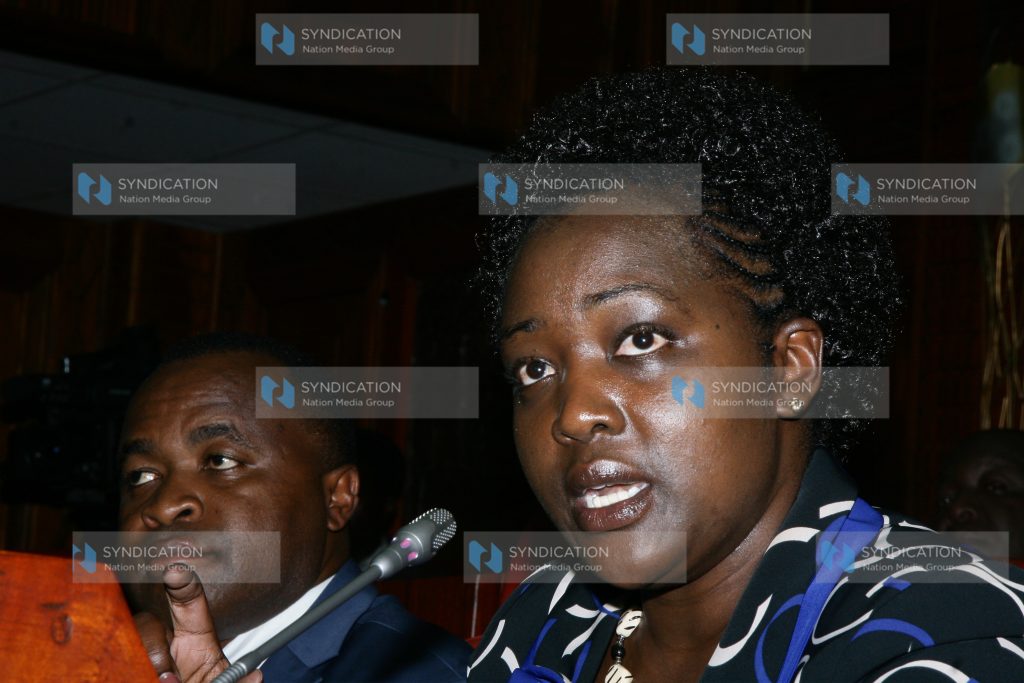 Members of the Defence and Foreign Relations Committee, Roselinda Soipan Tuya and Chris Wamalwa