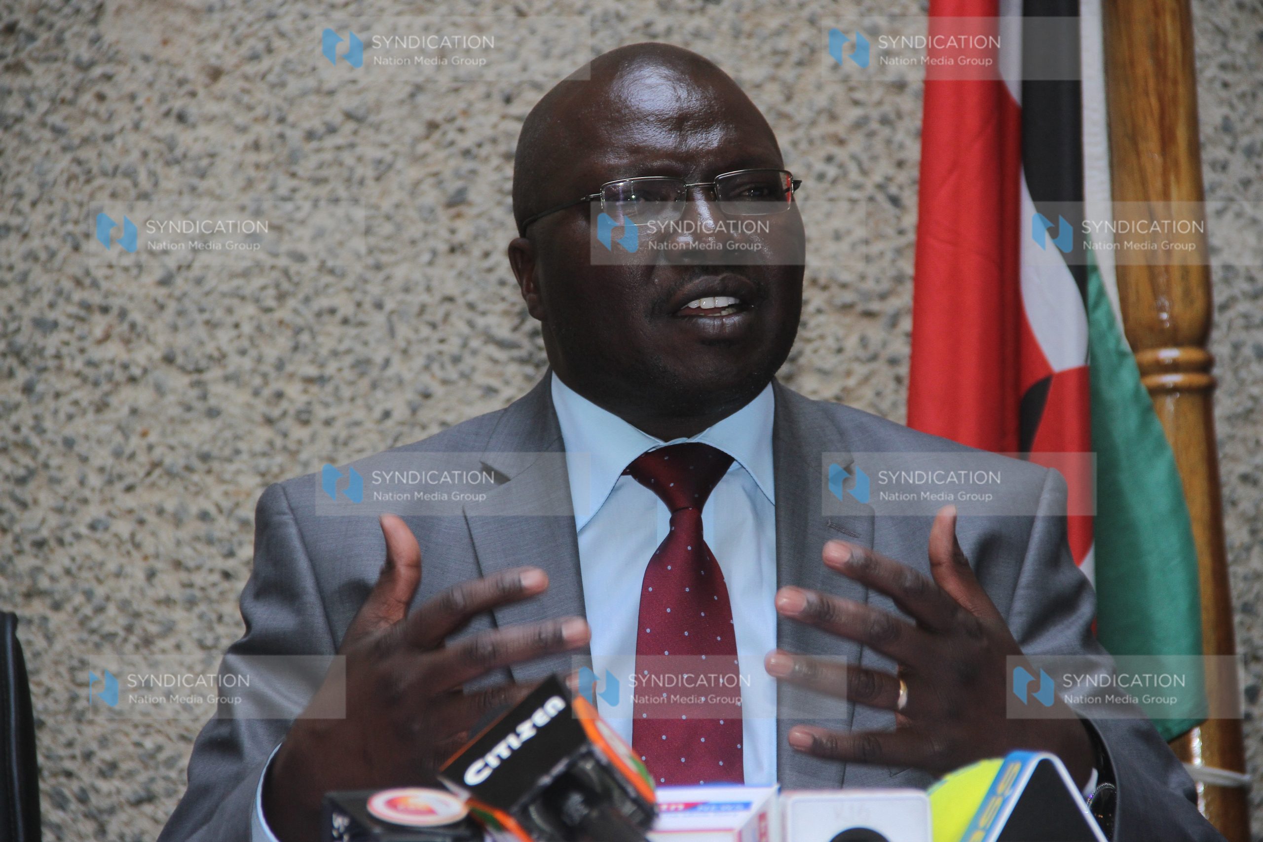 Cabinet Secretary Ministry of Water and Sanitation Simon Chelugui