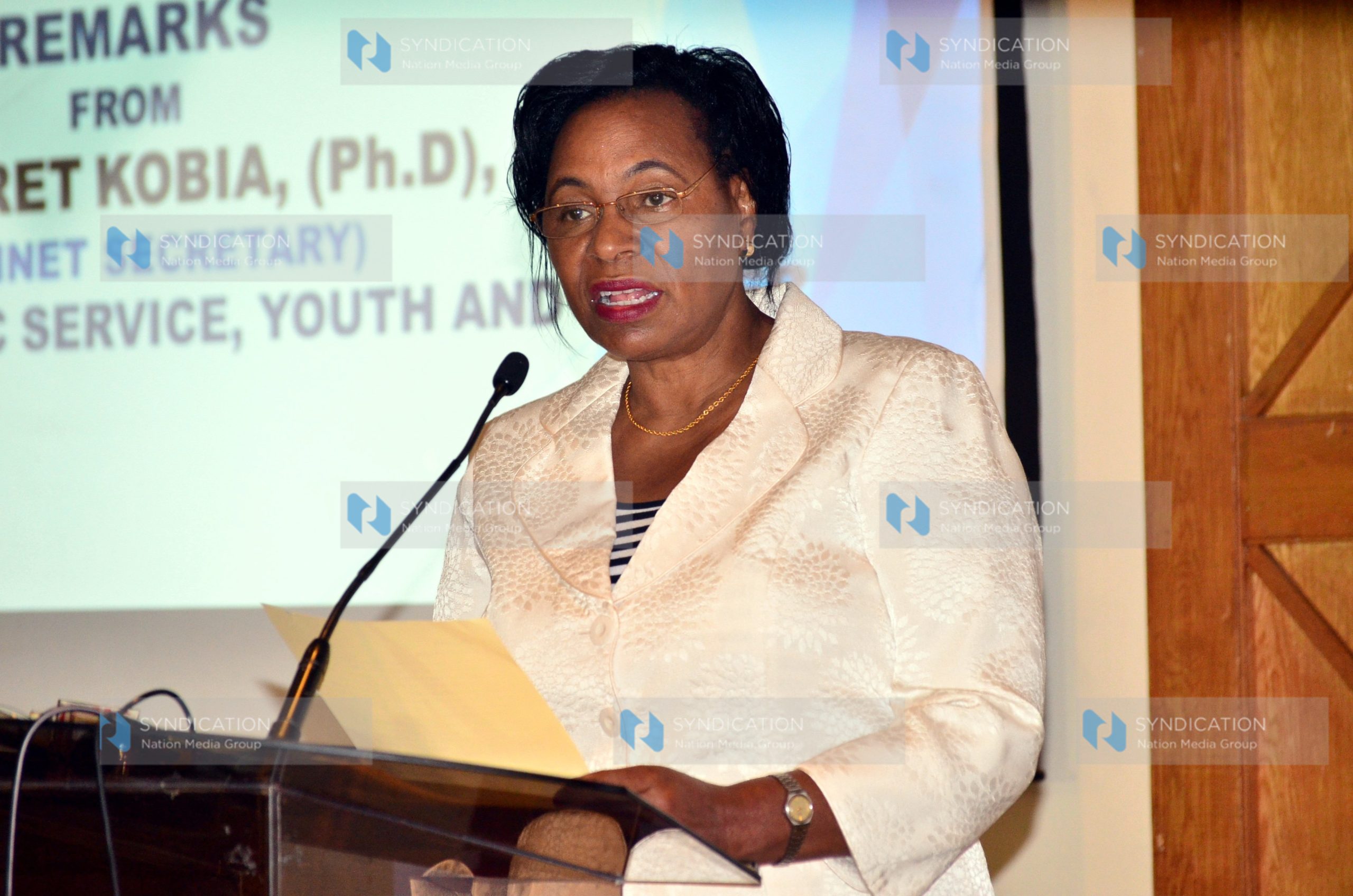 Ministry of Public Service, Youth and Gender, Cabinet Secretary Prof. Margaret Kobia