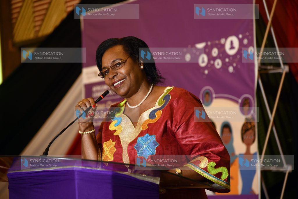 Cabinet secretary Ministry of public services, youth and gender Prof Margaret Kobia