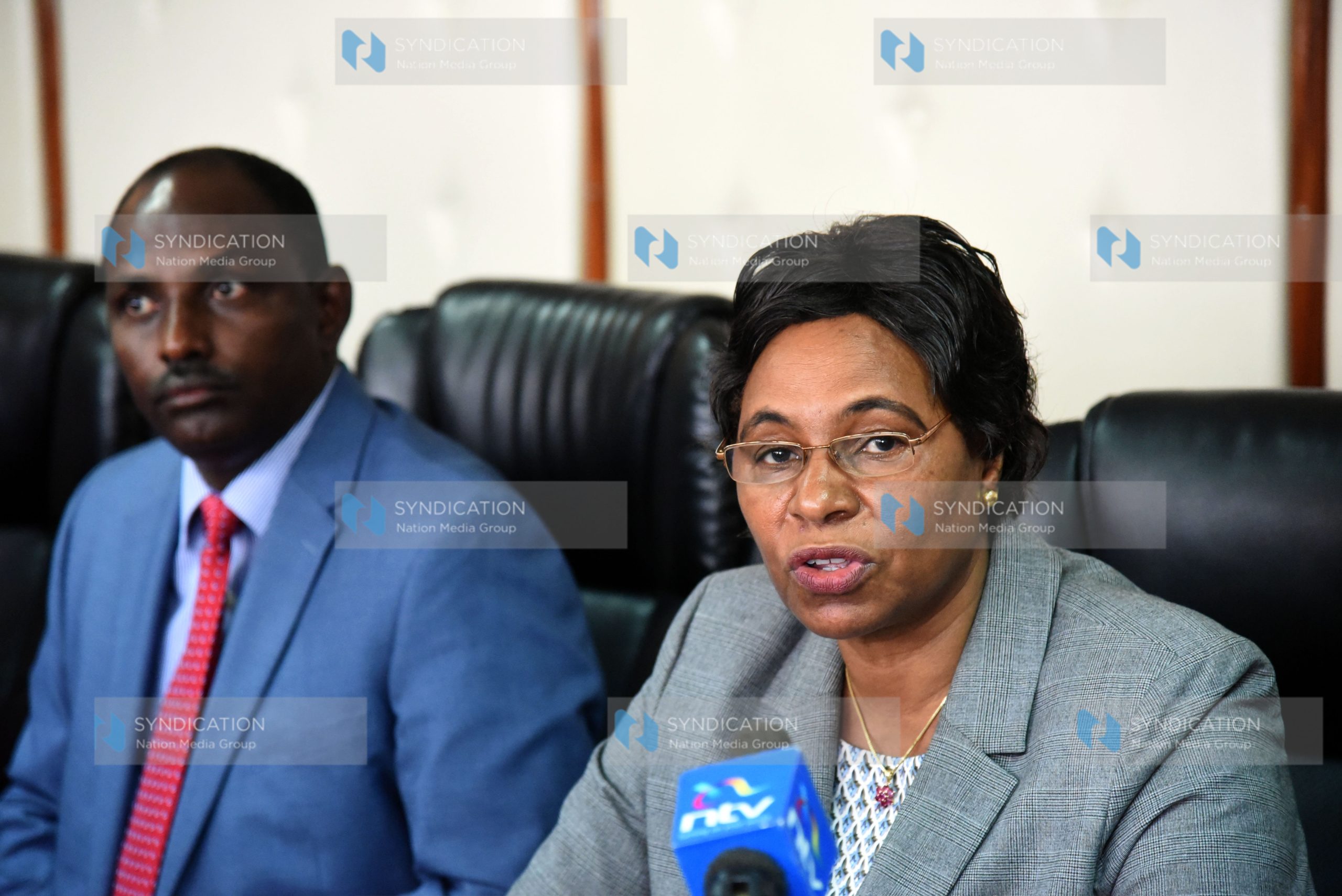 Public Service, Youth and Gender Affairs CS Margaret Kobia and Labour and Social Protection Cabinet Secretary Ukur Yatani