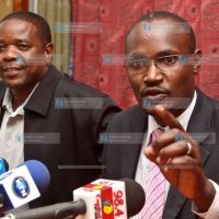 Gwassi Member of Parliament John Mbadi joined by his counterpart David Koech
