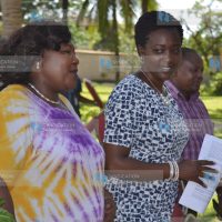 Narok County Woman Representative Roselinda Soipan Tuya (centre)