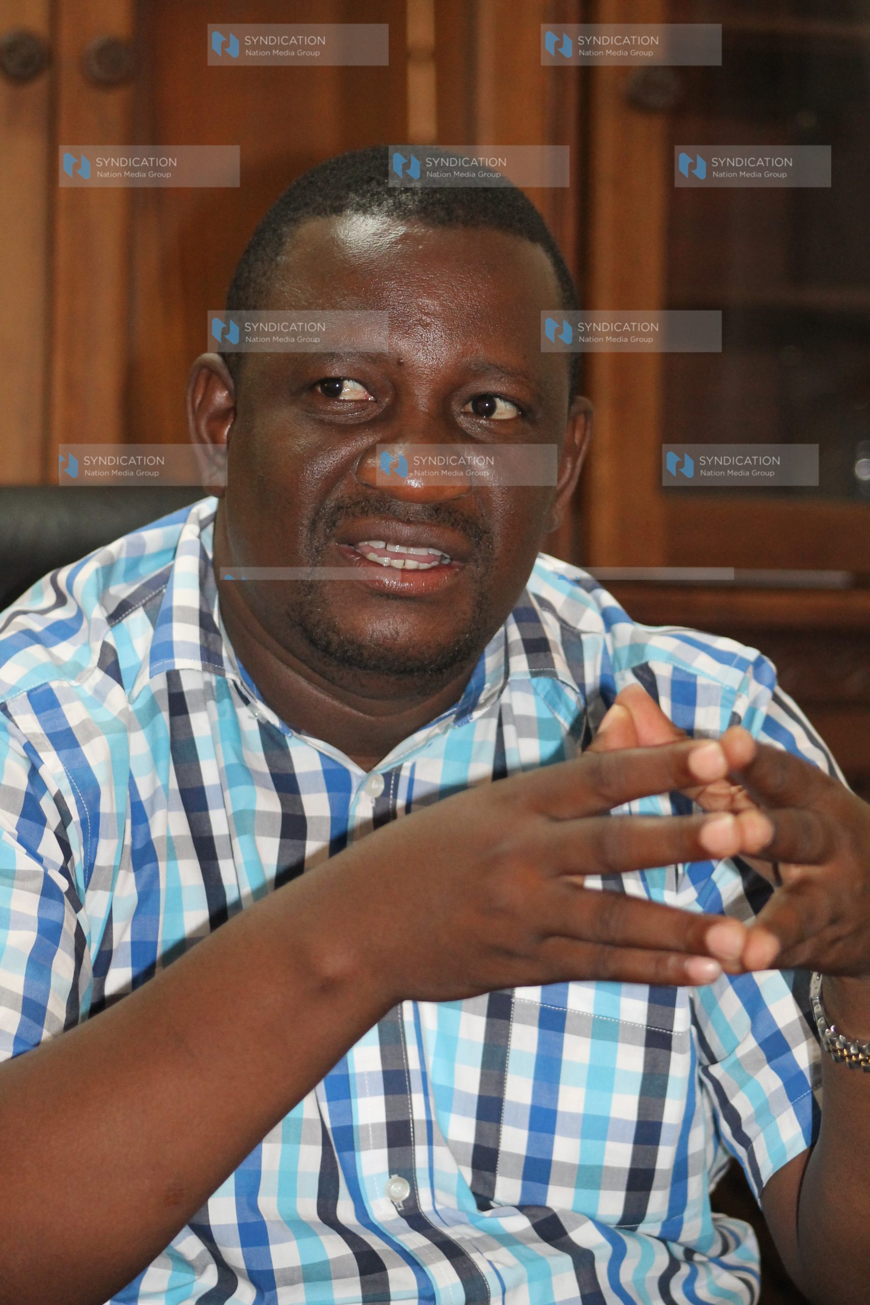 Kwale County governor Salim Mvurya during an interview with the Nation