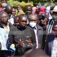 A press conference at Highlands Inn Hotel